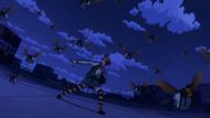 Kuin Hachisuka uses her Bomb Bee (Image Source: Studio Bones Film)